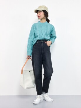 naoさん（レディース・163cm）の冬コーディネート