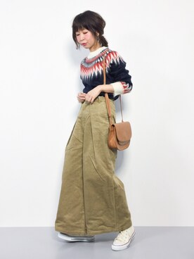 naoさん（レディース・163cm）の冬コーディネート