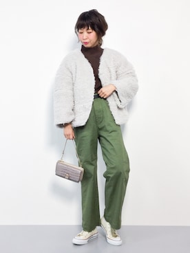 naoさん（レディース・163cm）の冬コーディネート