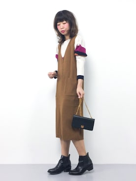 naoさん（レディース・163cm）の冬コーディネート