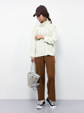 naoさん（レディース・163cm）の冬コーディネート