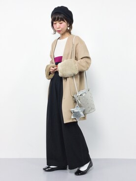 naoさん（レディース・163cm）の冬コーディネート