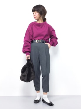 naoさん（レディース・163cm）の冬コーディネート