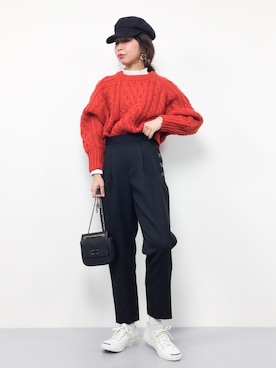 naoさん（レディース・163cm）の冬コーディネート