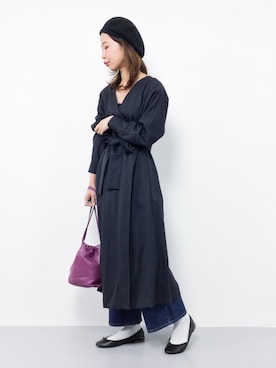 naoさん（レディース・163cm）の冬コーディネート