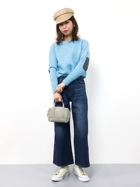 「URBAN RESEARCH Sonny Label（アーバンリサーチサニーレーベル）のアイテム（キャスケット）」を使った、naoさん（レディース・163cm）の冬コーディネート