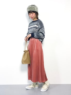 naoさん（レディース・163cm）の冬コーディネート