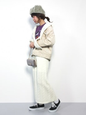 naoさん（レディース・163cm）の冬コーディネート