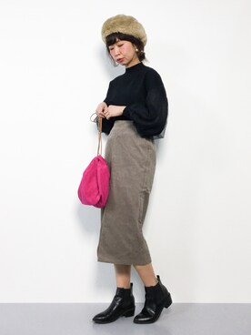 naoさん（レディース・163cm）の冬コーディネート