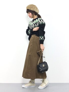 naoさん（レディース・163cm）の冬コーディネート