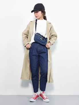 「ドルマン」｜「アイテム（トレンチコート）」を使った、naoさん（レディース・163cm）の冬コーディネート