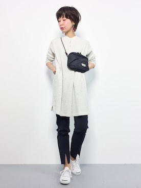 「RED CHOP WORKS（レッドチョップワークス）のアイテム（ワンピース/ドレス）」を使った、naoさん（レディース・163cm）の春コーディネート