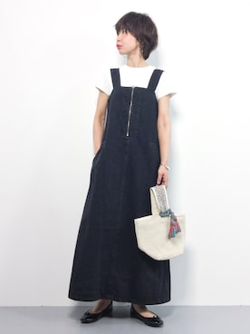 「NANO universe（ナノユニバース）のアイテム」を使った、naoさん（レディース・163cm）の春コーディネート