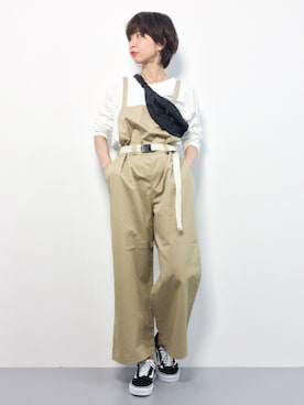 「FRAMeWORK（フレームワーク）のアイテム（スウェット）」を使った、naoさん（レディース・163cm）の春コーディネート