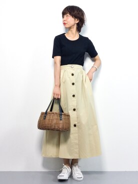 「TIMELESS COMFORT（タイムレスコンフォート）のアイテム」を使った、naoさん（レディース・163cm）の春コーディネート