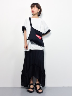 「gilet（ジレ）のアイテム」を使った、naoさん（レディース・163cm）の春コーディネート