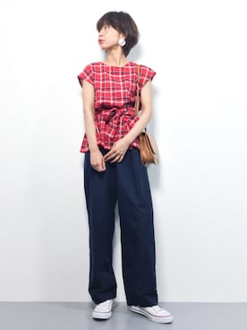 naoさん（レディース・163cm）の夏コーディネート