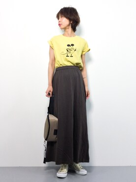 「ミッキー」｜naoさん（レディース・163cm）の夏コーディネート