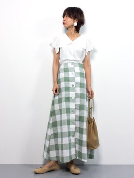 naoさん（レディース・163cm）の夏コーディネート