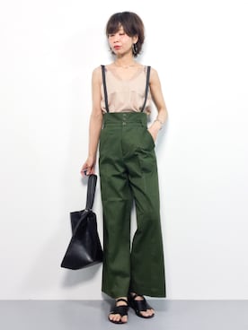 「Ameri（アメリ）のアイテム（キャミソール）」を使った、naoさん（レディース・163cm）の夏コーディネート