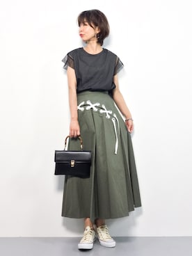 naoさん（レディース・163cm）の夏コーディネート