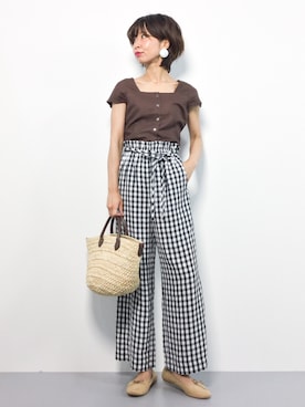 naoさん（レディース・163cm）の夏コーディネート