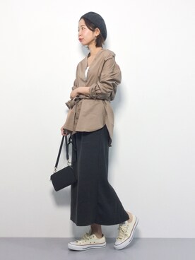 「サーマルスカート」｜naoさん（レディース・163cm）の秋コーディネート