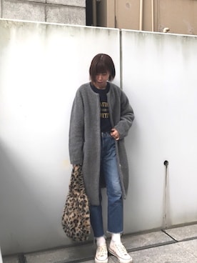 KBF ノーカラーボアコートを使った人気ファッションコーディネート - WEAR