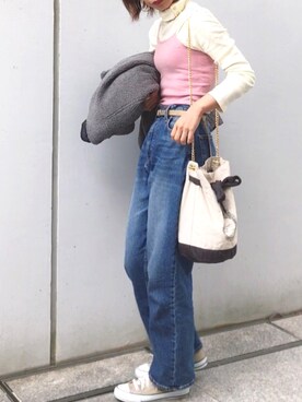 naoさん（レディース・163cm）の冬コーディネート