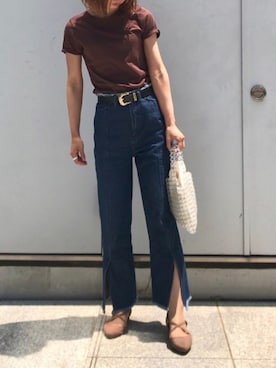 「ビーズバッグ」｜「アイテム（パンプス）」を使った、naoさん（レディース・163cm）の夏コーディネート