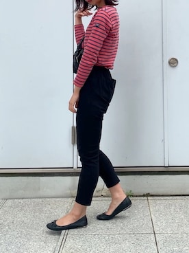 「OZOC（オゾック）のアイテム（ハンドバッグ）」を使った、naoさん（レディース・163cm）の秋コーディネート