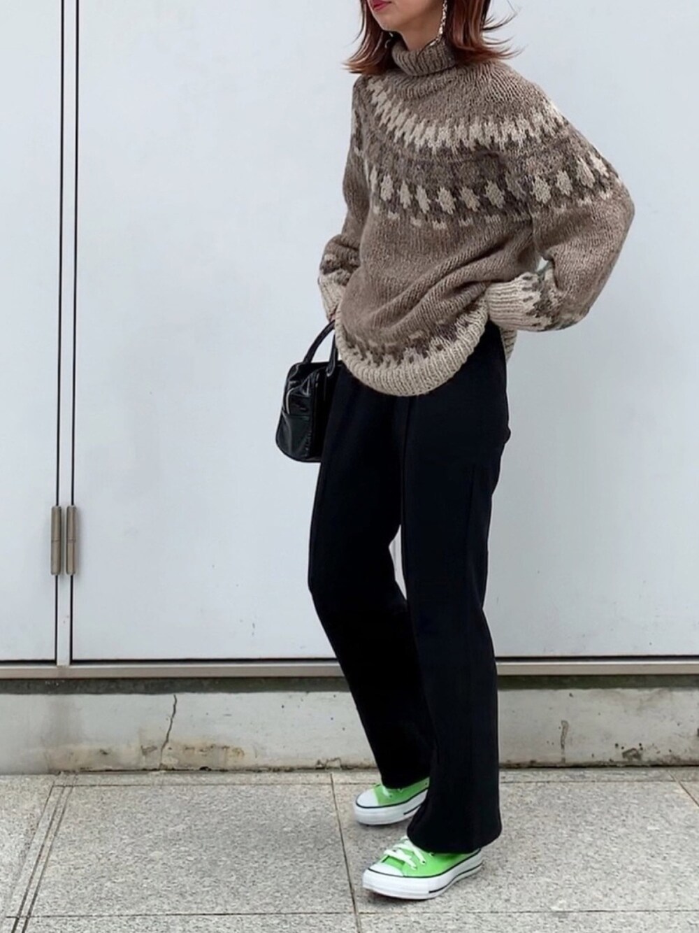ニット/セーター 6(ROKU)NORDIC ASYMMETRY TURTLE NECK KNIT 6（ロク）の「＜6(ROKU)＞NORDIC ASYMMETRY TURTLE NECK KNIT/ニット