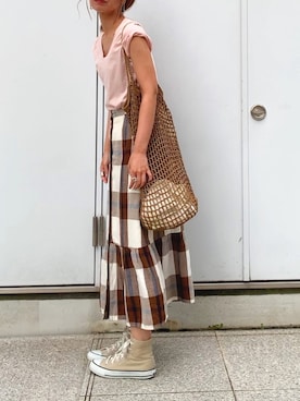 naoさん（レディース・163cm）の夏コーディネート