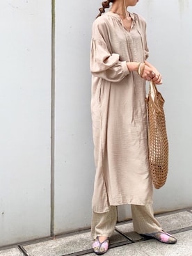 「SHIPS（シップス）のアイテム（バレエシューズ）」を使った、naoさん（レディース・163cm）の秋コーディネート