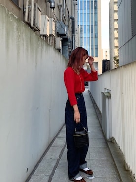 「WEGO（ウィゴー）のWEGO/バレエシューズ（バレエシューズ）」を使った、naoさん（レディース・163cm）の秋コーディネート