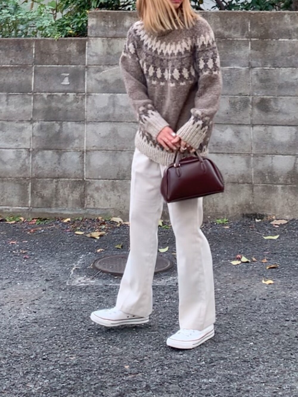 ニット/セーター 6(ROKU)NORDIC ASYMMETRY TURTLE NECK KNIT 6（ロク）の「＜6(ROKU)＞NORDIC ASYMMETRY TURTLE NECK KNIT/ニット