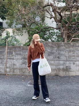 naoさん（レディース・163cm）の冬コーディネート