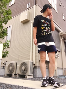 「F.C.Real Bristol（エフシーレアルブリストル）のアイテム（アクセサリー）」を使った、ゆうすけさん（メンズ・176cm）の夏コーディネート