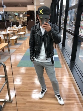「GTのアイテム」を使った、hiroさん（メンズ・172cm）の秋コーディネート