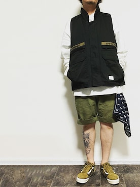 ベージュ系のアイテムを使った 短パン の人気ファッションコーディネート Wear