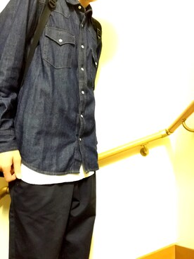 「SEVENDAYS=SUNDAY（セブンデイズサンデイ）のアイテム（チノパンツ）」を使った、keNさん（メンズ・176cm）の春コーディネート