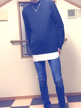 デニムパンツを使った ガリガリ君 のメンズ人気ファッションコーディネート Wear