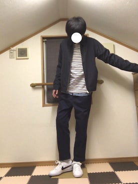 「SEVENDAYS=SUNDAY（セブンデイズサンデイ）のアイテム（チノパンツ）」を使った、keNさん（メンズ・176cm）の春コーディネート