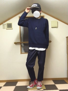 「SEVENDAYS=SUNDAY（セブンデイズサンデイ）のアイテム（チノパンツ）」を使った、keNさん（メンズ・176cm）の春コーディネート