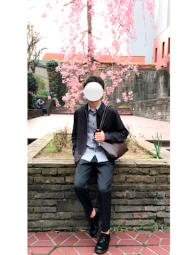 「お買い物」｜「アイテム（ブルゾン）」を使った、keNさん（メンズ・176cm）の春コーディネート