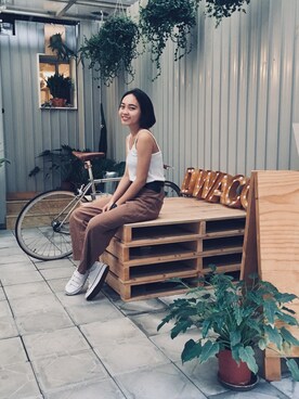 ChihYing Chungさん（レディース・165cm）の秋コーディネート