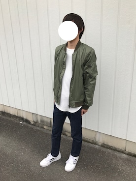 「Doublefocus（ダブルフォーカス）のアイテム（ジャケット/アウター）」を使った、ぎっちゃんさん（メンズ・166cm）の春コーディネート