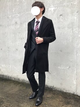 「アイテム（フォーマルスーツ/小物）」を使った、ぎっちゃんさん（メンズ・166cm・10代）の冬コーディネート
