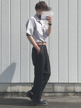 「アイテム（バングル/リストバンド）」を使った、ぎっちゃんさん（メンズ・166cm・20代）の夏コーディネート