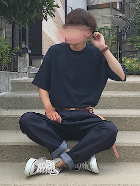 「417 EDIFICE（フォーワンセブンエディフィス）のアイテム（腕時計）」を使った、ぎっちゃんさん（メンズ・166cm）の夏コーディネート